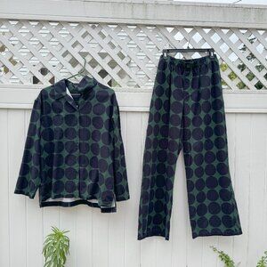 NWOT Marimekko x Uniqlo Shirt and Pants Set (L/XL)
